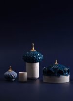 LLADRO Leylak Kubbeli Mum 1001 Gece, Beyaz - Leylak - Görsel 2