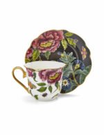 Spode Creatures Of Curiosity Tabaklı Çay Fincanı-Yılan&Siyah - Görsel 2