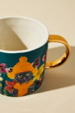 Anthropologie Francesca Kaye Feline Kupa-Turkuaz - Görsel 3