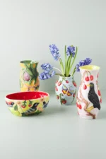 Anthropologie Nathalie Lete Nature Nurture Vazo-20 cm - Görsel 4