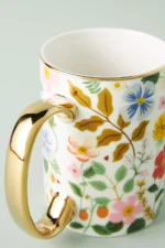 Anthropologie Rifle Paper Co Novelty Strawberry Kupa - Görsel 2