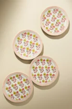 Anthropologie Renata 4'lü Tabak Set-Lime/20 cm - Görsel 3