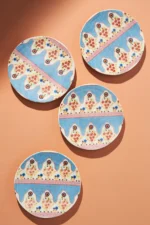 Anthropologie Renata 4'lü Tabak Set-Mavi/20 cm - Görsel 2