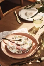 Anthropologie Renata 4'lü Tabak Set-Pembe/20 cm - Görsel 3
