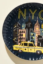 Anthropologie Rifle Paper Co Tabak/NYC-21cm - Görsel 2