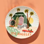 Anthropologie Rifle Paper Co Tabak/Los Angeles-21cm