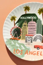 Anthropologie Rifle Paper Co Tabak/Los Angeles-21cm - Görsel 2