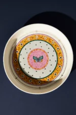Anthropologie Garden Tile Butterfly Pişirme Kabı/Tepsi - Görsel 2