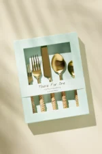 Anthropologie Rattan Natural Çatal Bıçak Set - Görsel 2