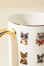 Anthropologie Rifle Paper Co Cool Cats Kupa - Görsel 2