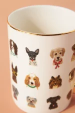 Anthropologie Rifle Paper Co Decaled Dog Days Kupa - Görsel 2