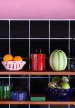 Klevering Amsterdam Seramik Sepet/Gold-Mavi - Görsel 3