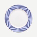 Pip Studio Royal Stripes Mavi Porselen Kahvaltı Tabağı 21 cm