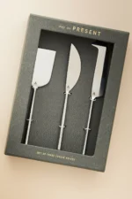 Anthropologie Samson 3'lü Peynir Bıçak Seti - Silver - Görsel 2
