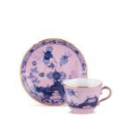 Ginori Oriente Italiano Tabaklı Kahve Fincanı-120 Cc