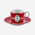 Pip Studio Love Birds Kırmızı Porselen Kahve Fincanı 125 ml
