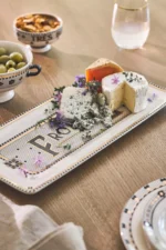 Anthropologie Bistro Tile "TRES BIEN" Çerezlik Kase - Görsel 3