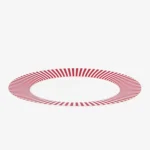 Pip Studio Royal Stripes Pembe Porselen Yemek Tabağı 26,5 Cm - Görsel 2