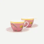 Pip Studio Pembe Porselen Çay Fincan Seti 280 Ml